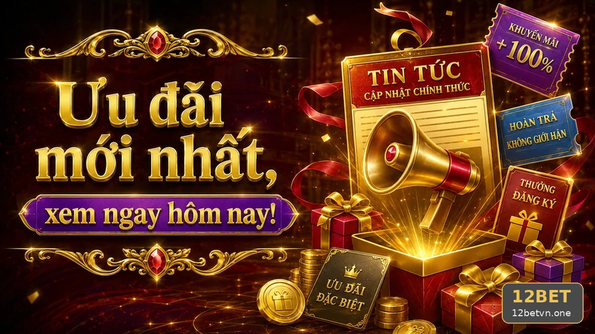 Nghiệm Đọc Tin Mới Khuyến Mãi Và Điều Kiện Nhận Thưởng 12BET